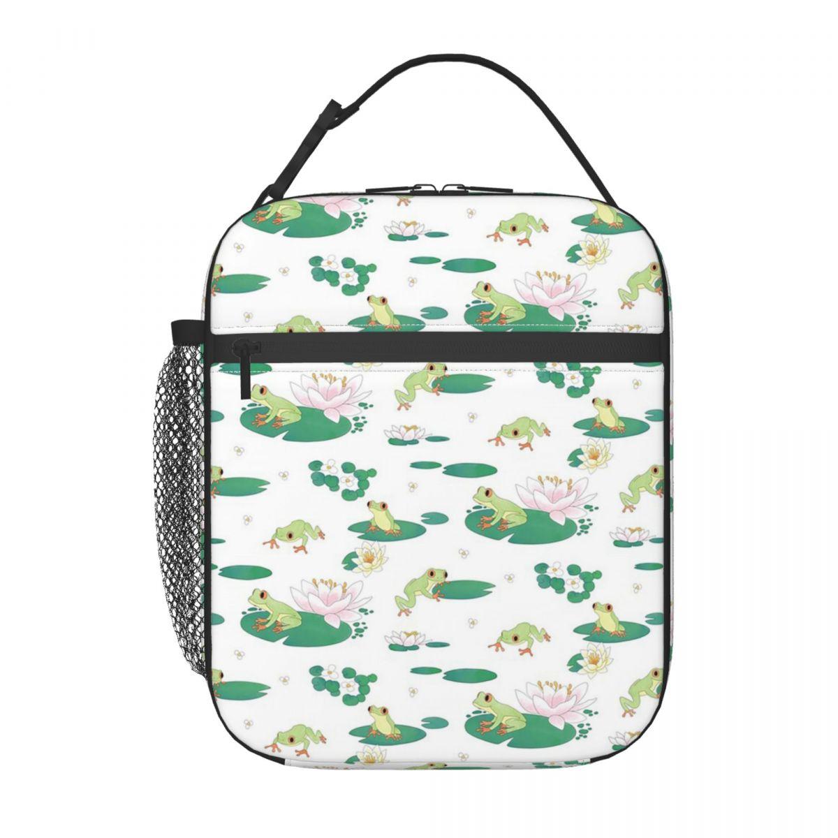Cartoon Cute Frog Pattern On Lotus Leaves Insulated Lunch Bag for Women Children Leakproof Food Boxes Thermal Lunch Box Tote One Size
Cartoon Cute Frog Pattern On Lotus Leaves Insulated Lunch Bag for Women Children Leakproof Food Boxes Thermal Lunch Box Tote One Size