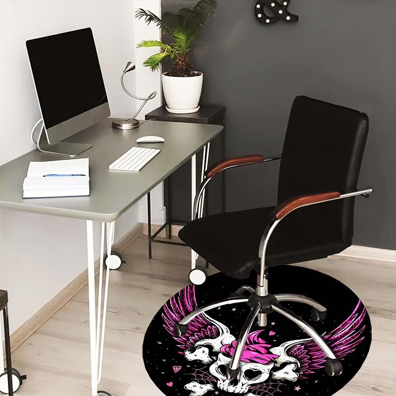 1pc Skull with wings and pink hair. Round carpet, Made of Polyester,Perfect for Decorating Office Chairs, Living Rooms 80cm
1pc Skull with wings and pink hair. Round carpet, Made of Polyester,Perfect for Decorating Office Chairs, Living Rooms 80cm