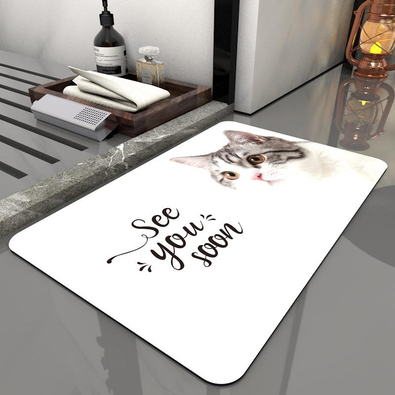 Diatom mud soft mat, absorbent quick drying bathroom door floor mat, anti slip and easy to clean 40X60cm 15.7X23.6in
Diatom mud soft mat, absorbent quick drying bathroom door floor mat, anti slip and easy to clean 40X60cm 15.7X23.6in