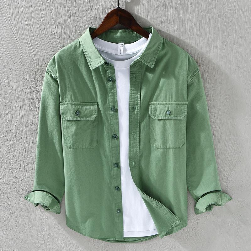 Men s Japanese Cotton Long Sleeve Casual Shirt with Double Pockets - Spring Jacket Style 5XL зелений
Men s Japanese Cotton Long Sleeve Casual Shirt with Double Pockets - Spring Jacket Style 5XL зелений