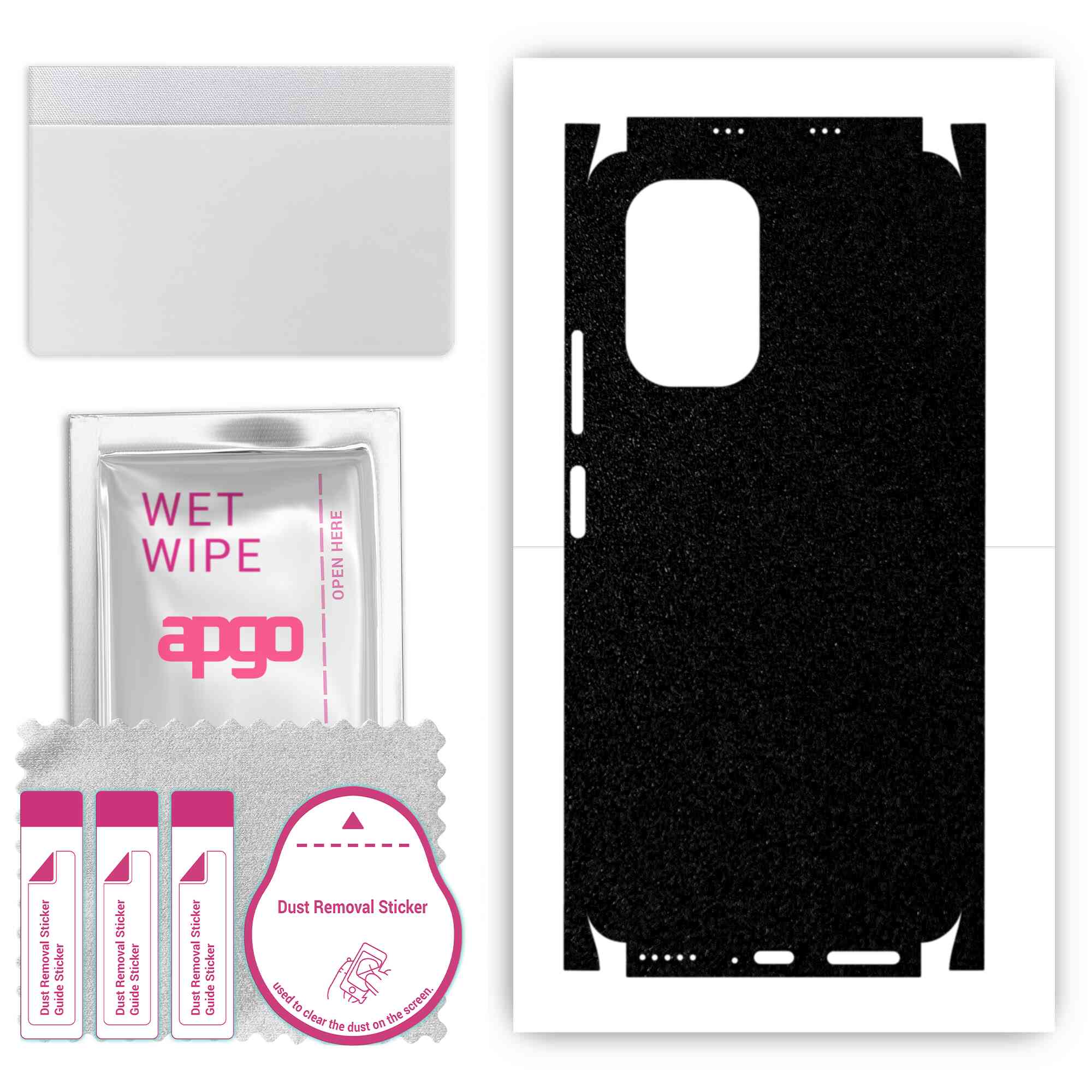 Apgo Protective Skin Sticker for the back+sides compatible with Xiaomi Mi 11X Pro, Full Wrap Film, Foil, Vinyl - Pattern Matte Black
Apgo Protective Skin Sticker for the back+sides compatible with Xiaomi Mi 11X Pro, Full Wrap Film, Foil, Vinyl - Pattern Matte Black