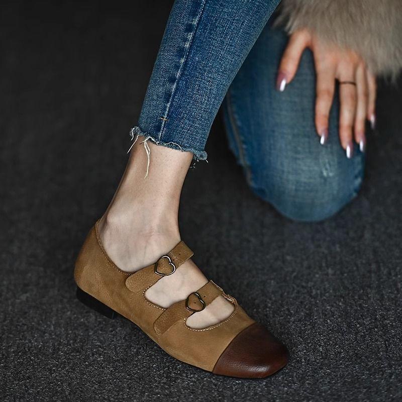 Cowhide Leather Ballet Flats – Women s Round Toe Mary Jane Shoes 37
Cowhide Leather Ballet Flats – Women s Round Toe Mary Jane Shoes 37