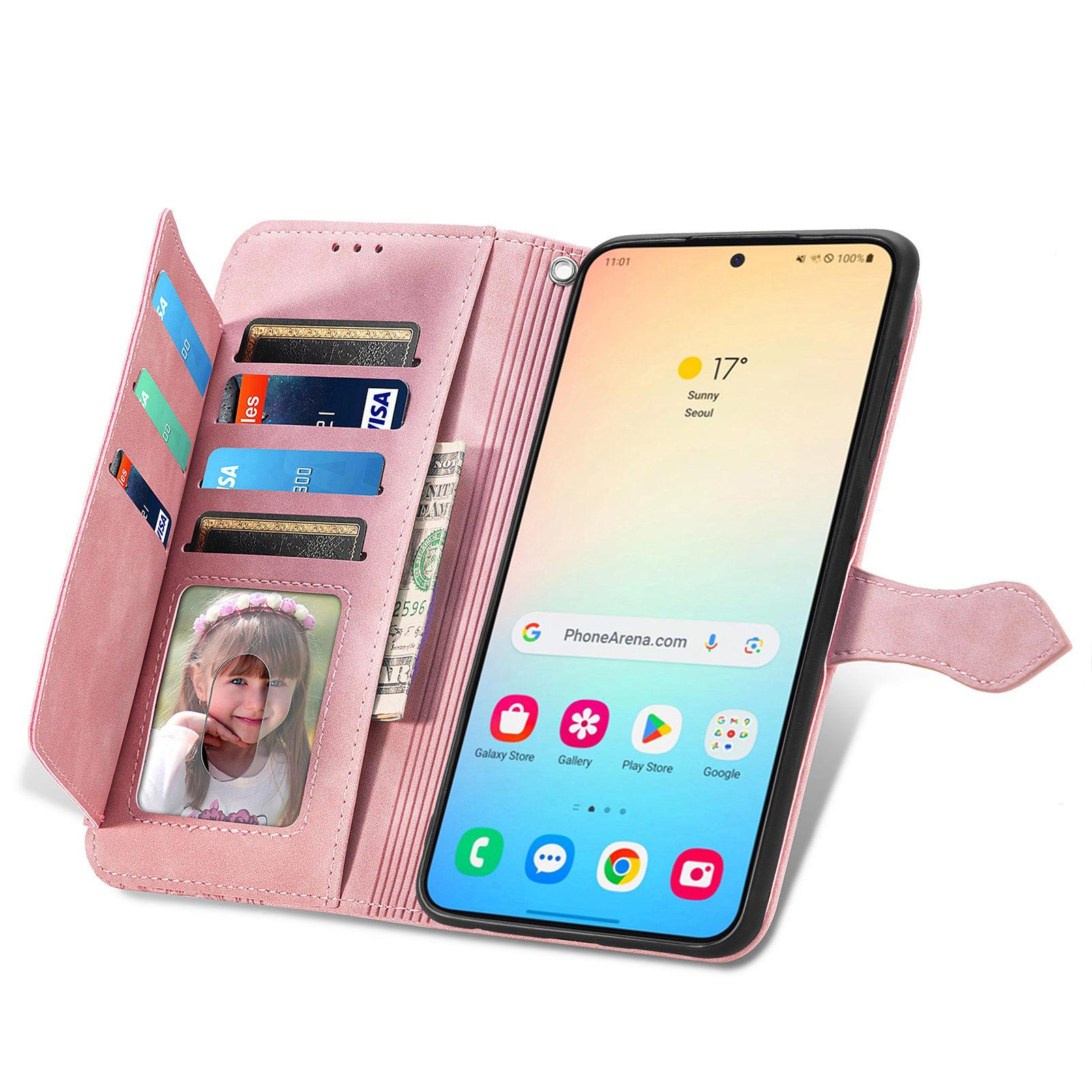 For Samsung Galaxy S24 Zipper Wallet Case with Strap Flower Imprint PU Leather Phone Cover Pink
For Samsung Galaxy S24 Zipper Wallet Case with Strap Flower Imprint PU Leather Phone Cover Pink