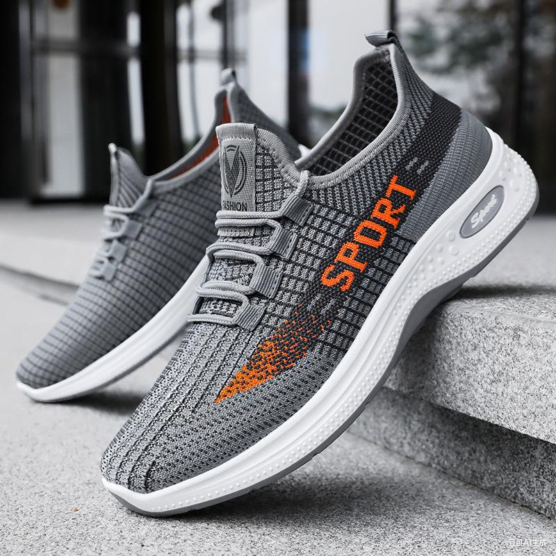 Men s shoes new comfortable sports shoes summer fly-woven mesh running shoes soft-soled shoes men s thick-soled lace-up single shoes 44
Men s shoes new comfortable sports shoes summer fly-woven mesh running shoes soft-soled shoes men s thick-soled lace-up single shoes 44