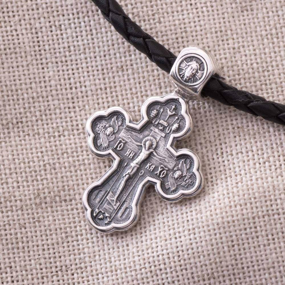 Срібний православний хрестик Розп яття. Архангел Рафаїл та святі цілителі Oniks срібний
Срібний православний хрестик Розп яття. Архангел Рафаїл та святі цілителі Oniks срібний