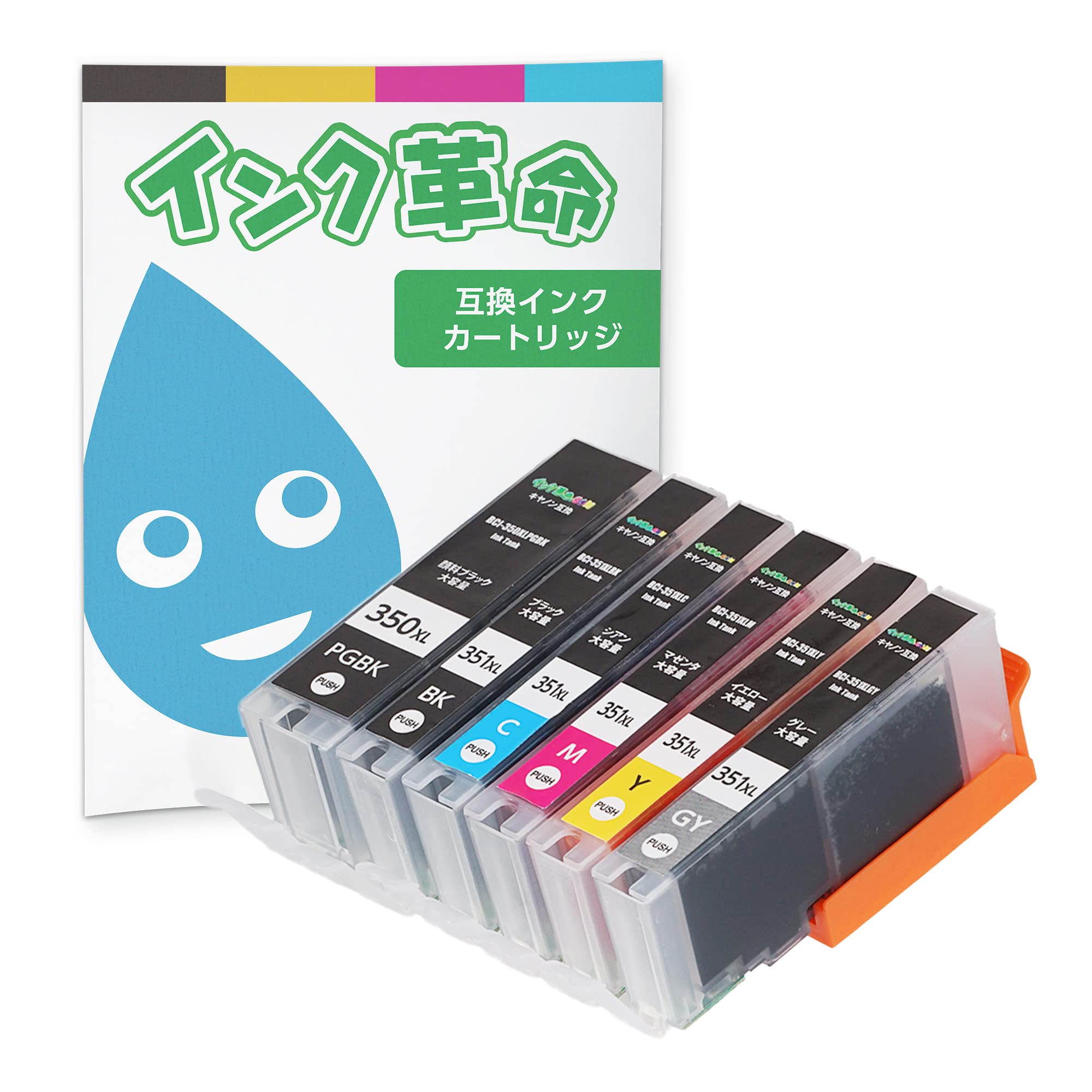 Ink Compatible Canon Ink Compatible with Genuine Canon Series Includes IC and Level in Compatible PIXUS and iP8730 Revolution BCI-351/350/6MP
Ink Compatible Canon Ink Compatible with Genuine Canon Series Includes IC and Level in Compatible PIXUS and iP8730 Revolution BCI-351/350/6MP