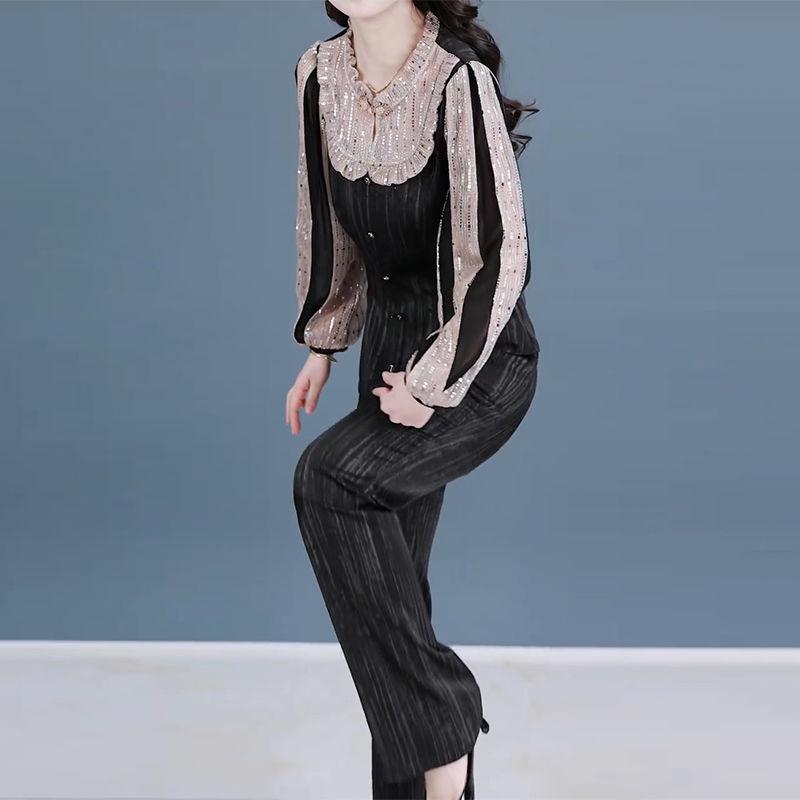 Chic Spring-Autumn 2025 Women s Slimming Two-Piece: Stylish Top & Wide-Leg Pants 3XL (135-145 jin)
Chic Spring-Autumn 2025 Women s Slimming Two-Piece: Stylish Top & Wide-Leg Pants 3XL (135-145 jin)