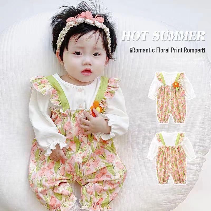 Spring Floral Princess Romper for Girls - Cute and Fashionable Baby Outfit for Crawling, Suitable for Spring and Autumn. 73 cm
Spring Floral Princess Romper for Girls - Cute and Fashionable Baby Outfit for Crawling, Suitable for Spring and Autumn. 73 cm