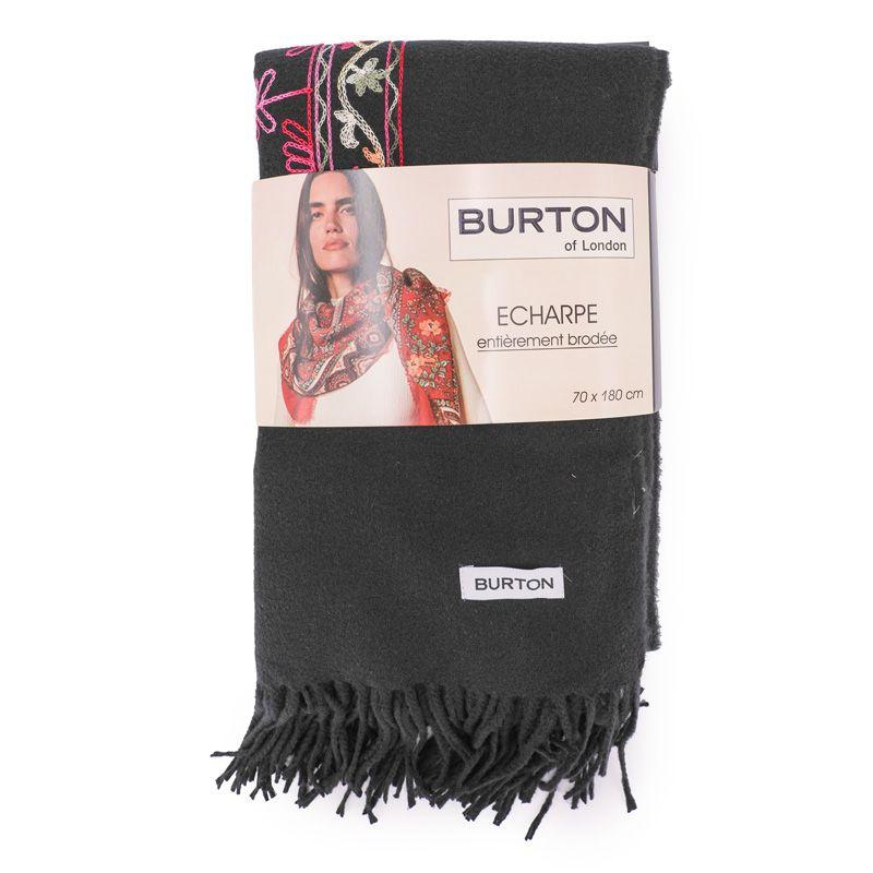 Женский ультрамягкий шарф Famata тонкой вязки с вышитыми цветами BURTON OF LONDON 180 чёрный
Женский ультрамягкий шарф Famata тонкой вязки с вышитыми цветами BURTON OF LONDON 180 чёрный