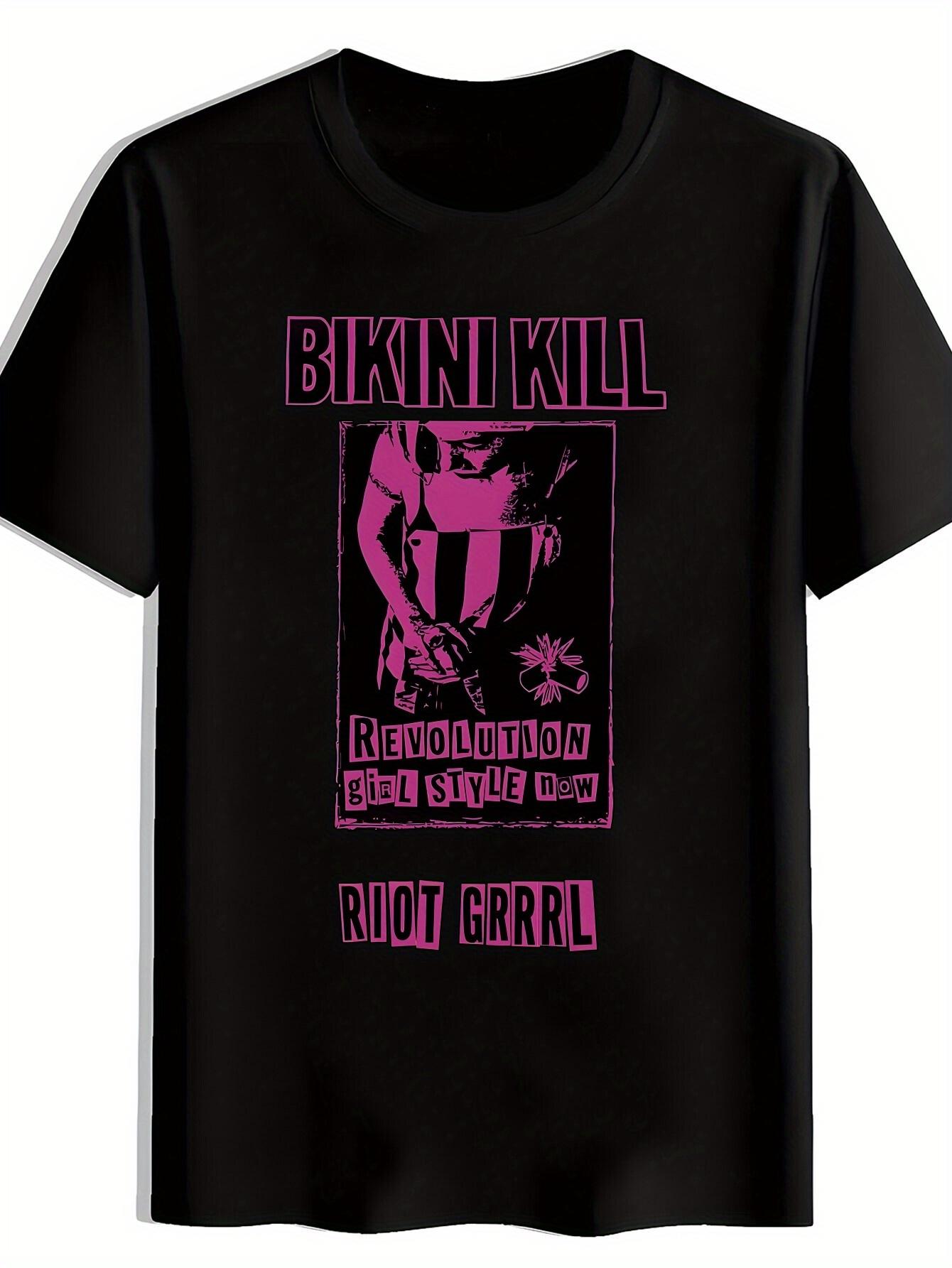 Black Bikini Kill Graphic T-shirt - Revolution Girl Style Now Punk Rock Band Design S
Black Bikini Kill Graphic T-shirt - Revolution Girl Style Now Punk Rock Band Design S