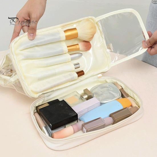 Косметичка на молнии, прозрачная косметичка, водонепроницаемая двухслойная косметичка для путешествий домой 
Косметичка на молнии, прозрачная косметичка, водонепроницаемая двухслойная косметичка для путешествий домой