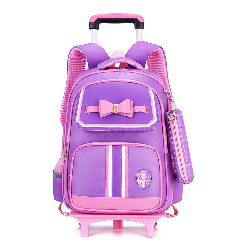 British Style Primary School Trolley Backpack for Girls, Grades 2-6, Large Capacity, Stair Climbing Feature.
British Style Primary School Trolley Backpack for Girls, Grades 2-6, Large Capacity, Stair Climbing Feature.