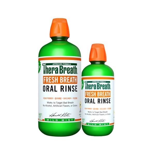 Thera Breath Oral Rinse Mild Mint 1л + 473мл набор, 1 комплект
Thera Breath Oral Rinse Mild Mint 1л + 473мл набор, 1 комплект
