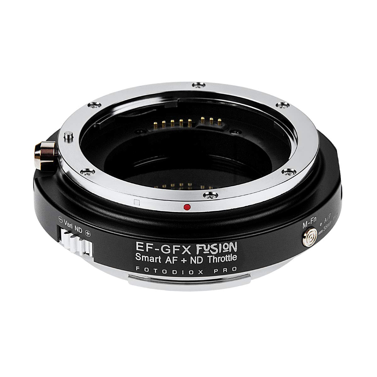 Fotodiox Electronic Mount Adapter mount lens to Fujifilm G mount with variable ND filter and function button EF-GFX-FSN-ND (EF conversion) built-in
Fotodiox Electronic Mount Adapter mount lens to Fujifilm G mount with variable ND filter and function button EF-GFX-FSN-ND (EF conversion) built-in