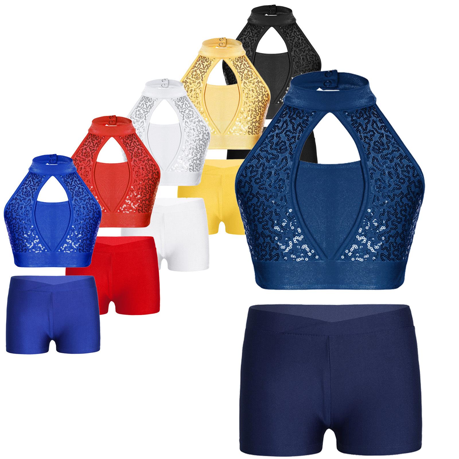 Kids Sleeveless Sequin Patchwork Top Hollow Front Keyhole Back V Waistband Shorts for Dance Competitions Gymnastics Practice 15-16 Years жовтий
Kids Sleeveless Sequin Patchwork Top Hollow Front Keyhole Back V Waistband Shorts for Dance Competitions Gymnastics Practice 15-16 Years жовтий