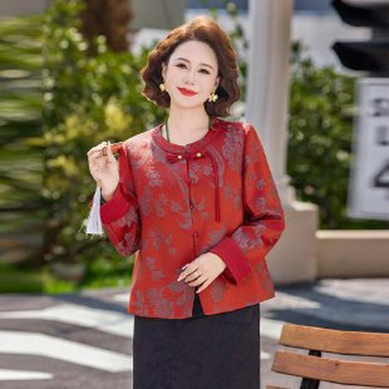 Elegant Jacquard Round Neck Short Jacket for Middle-Aged Women - Spring/Autumn 4XL червоний
Elegant Jacquard Round Neck Short Jacket for Middle-Aged Women - Spring/Autumn 4XL червоний