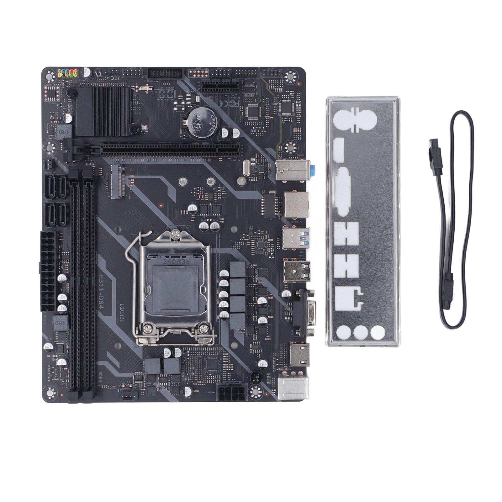H311 DS4 Материнська плата комп’ютера Двоканальний DDR4 NVME M.2 LGA1151 Ігрова материнська плата Системна плата ПК
H311 DS4 Материнська плата комп’ютера Двоканальний DDR4 NVME M.2 LGA1151 Ігрова материнська плата Системна плата ПК