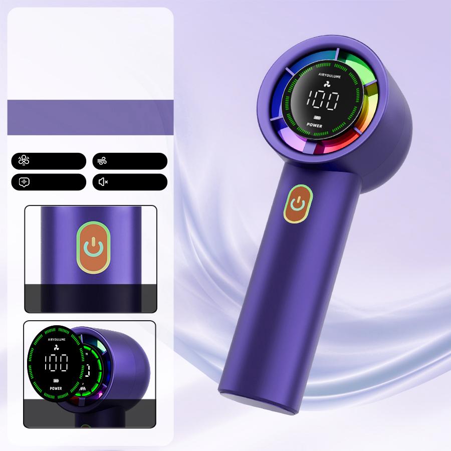 Handheld Fan 3000mAh Battery Personal Digital Display USB Rechargeable for Travel Outdoor School Gift фіолетовий
Handheld Fan 3000mAh Battery Personal Digital Display USB Rechargeable for Travel Outdoor School Gift фіолетовий