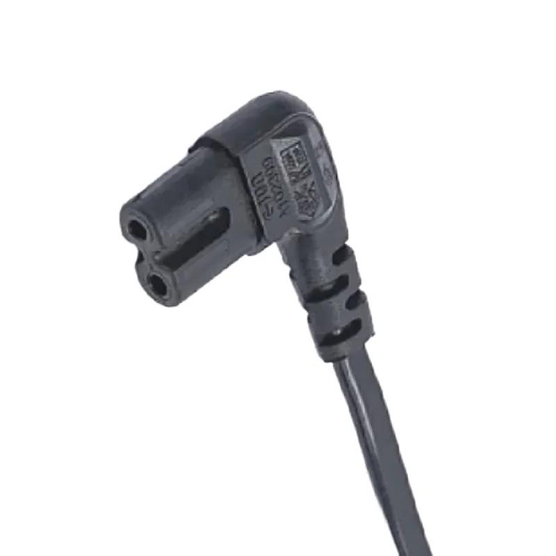 British Angled Plug with Figure-Eight Tail Adapter AC Power Cord, Two-Core Angled/Straight Head UK Three-Pin Stripped with Solder
British Angled Plug with Figure-Eight Tail Adapter AC Power Cord, Two-Core Angled/Straight Head UK Three-Pin Stripped with Solder