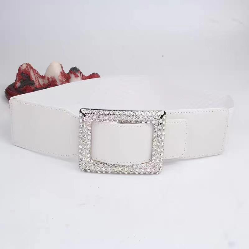 Mei Square buckle wide belt decorative coat elastic diamond waist cincher women s stretch білий
Mei Square buckle wide belt decorative coat elastic diamond waist cincher women s stretch білий