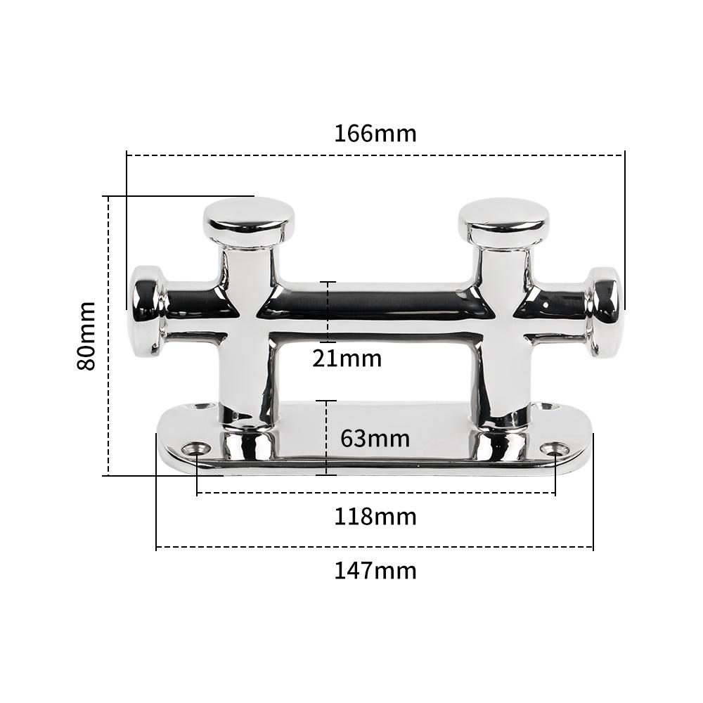 Heavy Duty Boat Double Cross Bollard Mooring Bitt Cleat 316 Stainless Steel Deck Dock Marine Hardware 166x63mm 166x63MM
Heavy Duty Boat Double Cross Bollard Mooring Bitt Cleat 316 Stainless Steel Deck Dock Marine Hardware 166x63mm 166x63MM