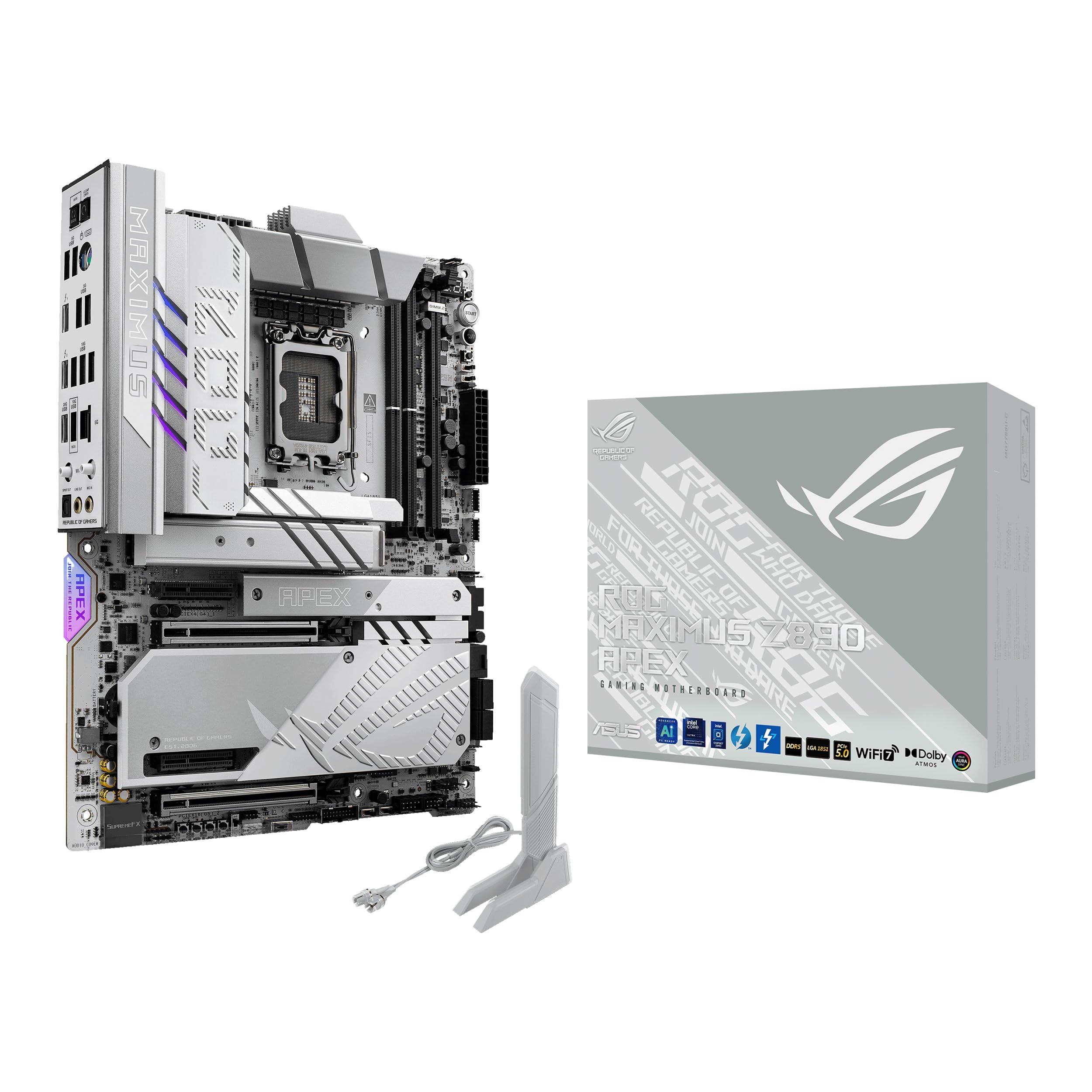Процесори ASUS ROG MAXIMUS Z890 APEX intel Core Ultra, сумісні з LGA 1851 Z890 DDR5 ATX продукт внутрішнього авторизованого дистриб’ютора (серія 2)
Процесори ASUS ROG MAXIMUS Z890 APEX intel Core Ultra, сумісні з LGA 1851 Z890 DDR5 ATX продукт внутрішнього авторизованого дистриб’ютора (серія 2)