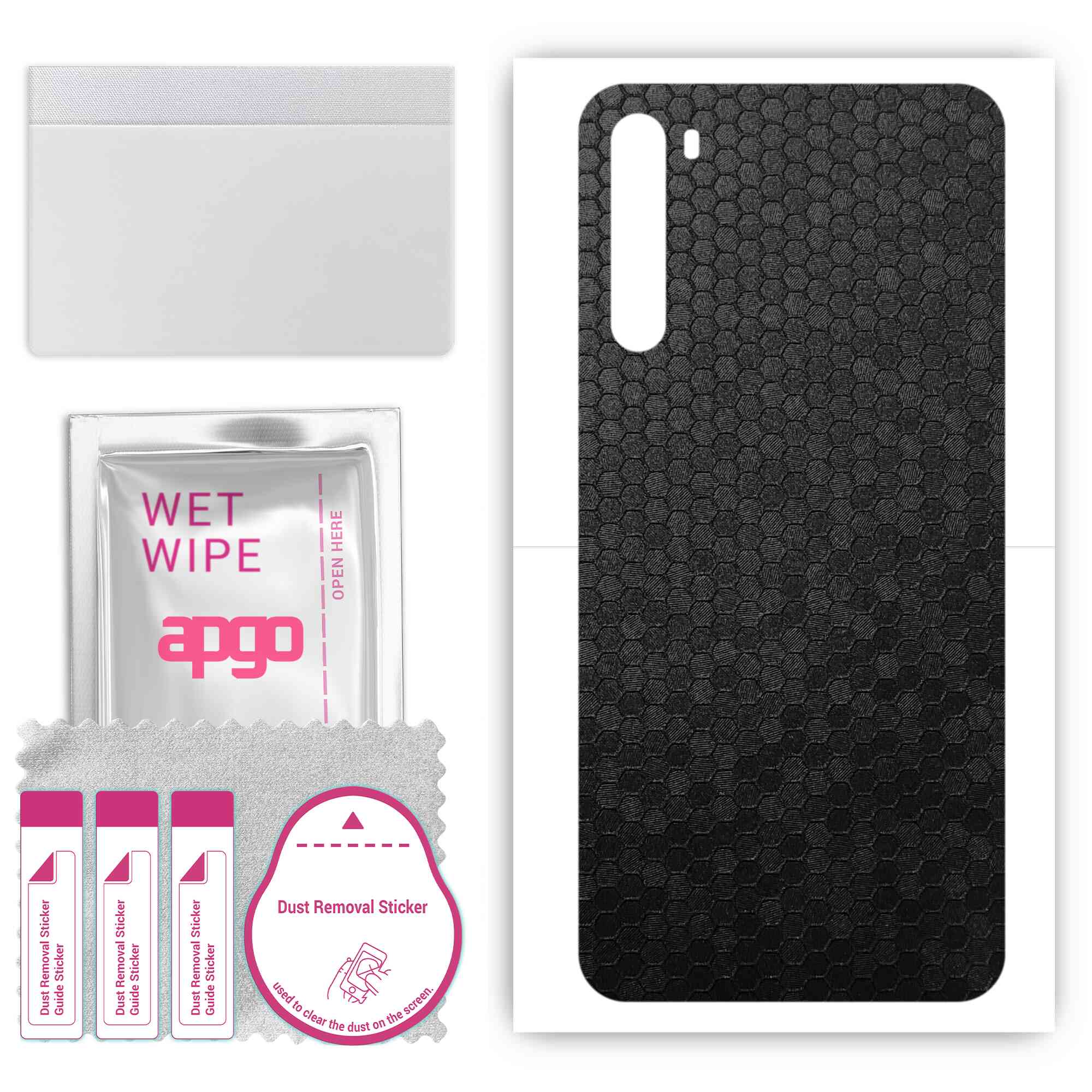 Apgo Protective Skin Sticker для задньої панелі, сумісний із Xiaomi Redmi Note 8, Wrap Film, Foil, Vinyl - Pattern Black Honeycomb
Apgo Protective Skin Sticker для задньої панелі, сумісний із Xiaomi Redmi Note 8, Wrap Film, Foil, Vinyl - Pattern Black Honeycomb