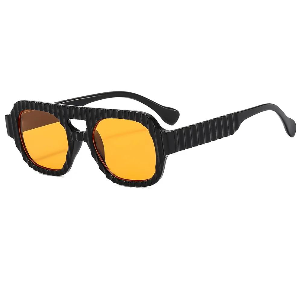Popular Vintage Double Bridge Stripe Square Sunglasses Women For Men Luxury Brand Designer Sun Glasses Punk Travel Candy Shades
Popular Vintage Double Bridge Stripe Square Sunglasses Women For Men Luxury Brand Designer Sun Glasses Punk Travel Candy Shades