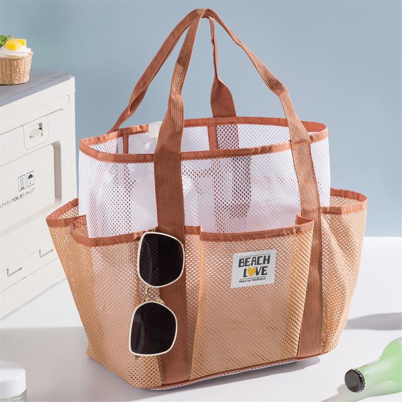 Large Capacity Mesh Beach Tote Bag Women Multi Pocket Storage Handbag Lightweight Travel Swimming Shopping Organizer Bag коричневий
Large Capacity Mesh Beach Tote Bag Women Multi Pocket Storage Handbag Lightweight Travel Swimming Shopping Organizer Bag коричневий