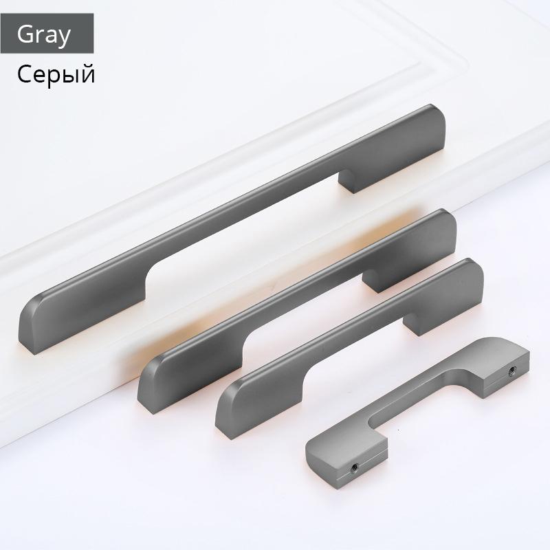 KAK Black Kitchen Handle Cabinet Knobs and Handles Aluminium Alloy Wardrobe Door Pull Drawer Knob Long Furniture Handle Hardware single hole сірий колір
KAK Black Kitchen Handle Cabinet Knobs and Handles Aluminium Alloy Wardrobe Door Pull Drawer Knob Long Furniture Handle Hardware single hole сірий колір