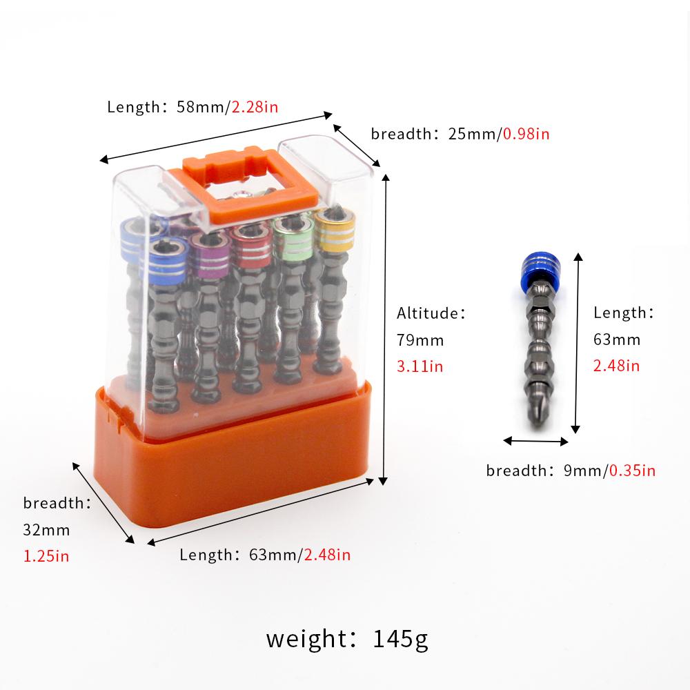 10pc S2 Colored Circle Double Cut Hexagonal Head Magnetic Double Cross Electric Screwdriver Head Accessories Tool
10pc S2 Colored Circle Double Cut Hexagonal Head Magnetic Double Cross Electric Screwdriver Head Accessories Tool