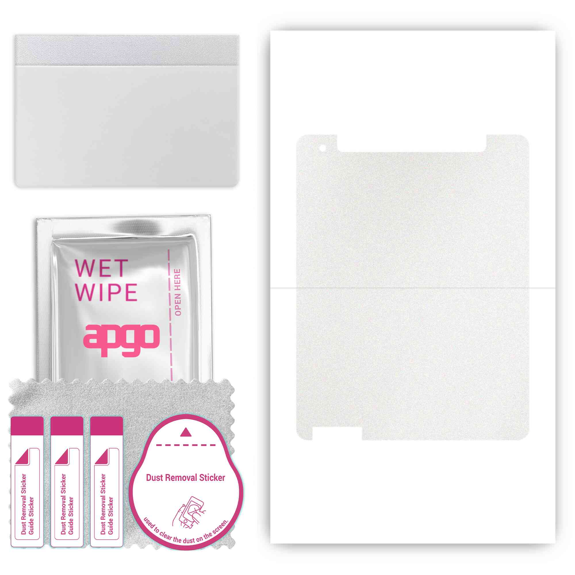 apgo Захисна наклейка для задньої панелі, сумісна з Apple iPad 3 Wi-Fi + Cellular, Wrap Film, Foil, Vinyl - Pattern Matte Transparent
apgo Захисна наклейка для задньої панелі, сумісна з Apple iPad 3 Wi-Fi + Cellular, Wrap Film, Foil, Vinyl - Pattern Matte Transparent