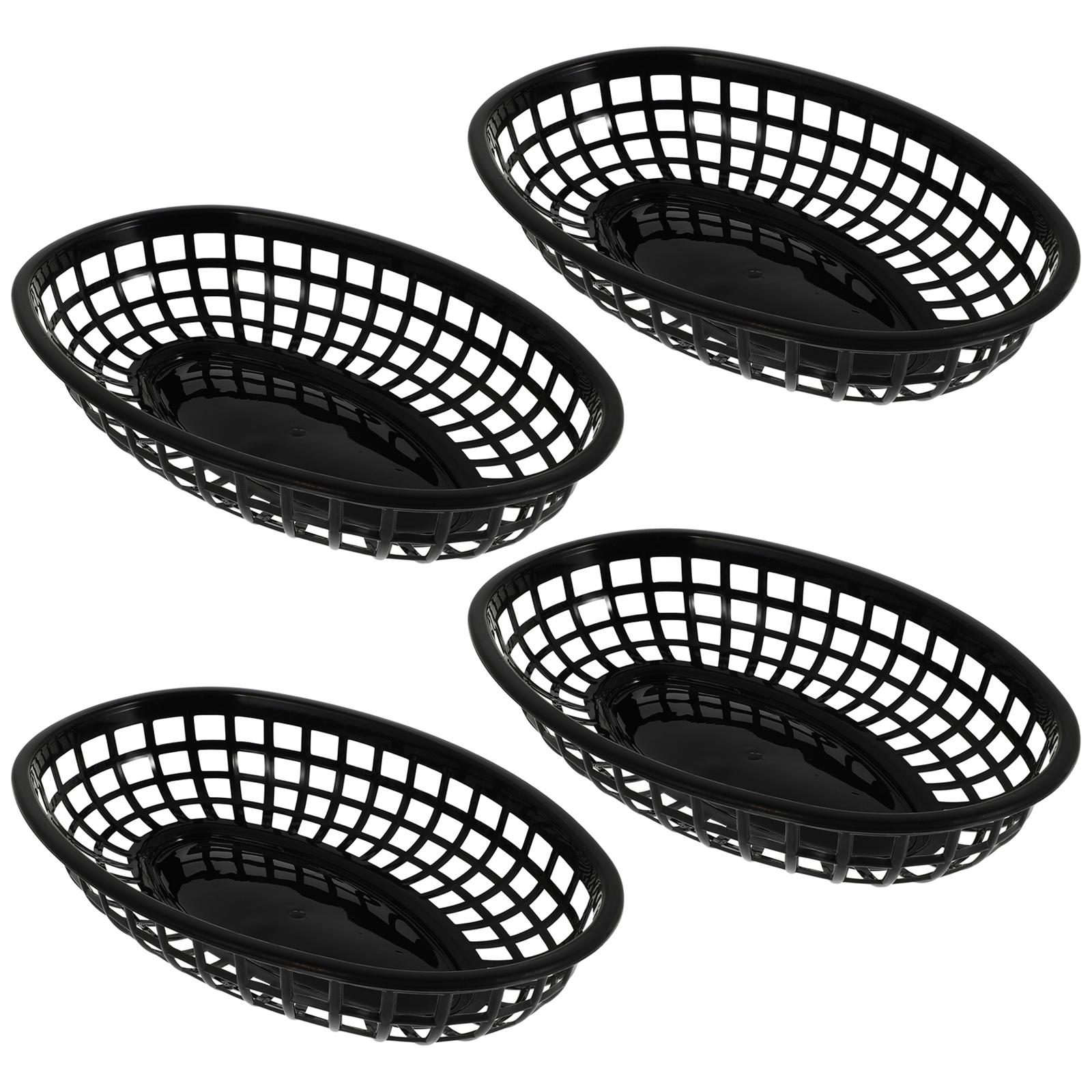 4 Pcs Fast Food Baskets Storage Veggie Burgers Plastic Serving French Fries Tray Fruit чёрный
4 Pcs Fast Food Baskets Storage Veggie Burgers Plastic Serving French Fries Tray Fruit чёрный