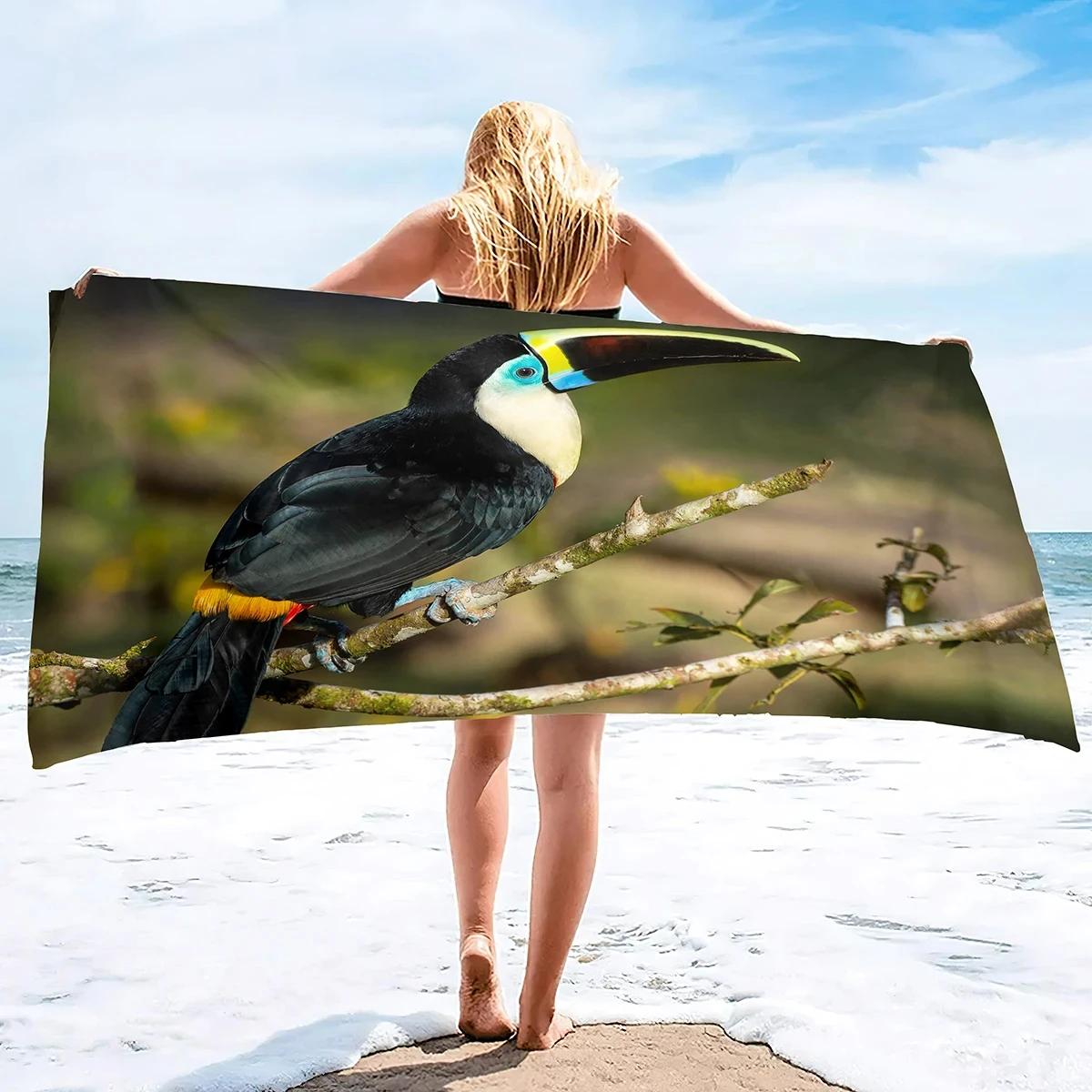 Toucan Beach Towel Summer Wildlife Tropical Birds Bath Towel Microfiber Sand Free Towels for Travel, Beach, Outdoor Activities W40*H60(CM)
Toucan Beach Towel Summer Wildlife Tropical Birds Bath Towel Microfiber Sand Free Towels for Travel, Beach, Outdoor Activities W40*H60(CM)