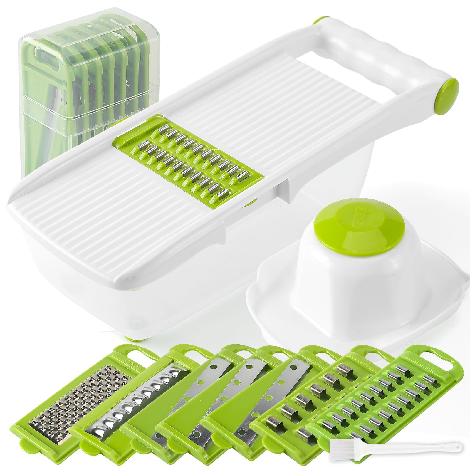 Vegetable Slicer Multifunctional Vegetable Grater Slicer, Shredder, Set, Cutter, (Green) зелёный
Vegetable Slicer Multifunctional Vegetable Grater Slicer, Shredder, Set, Cutter, (Green) зелёный
