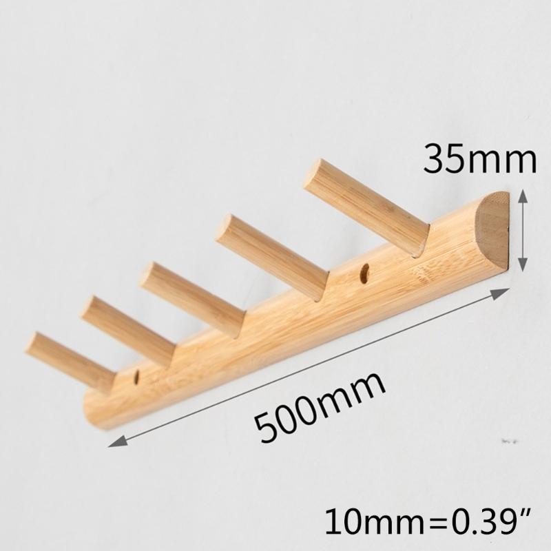 Экологичные натуральные деревянные крючки для одежды, настенная вешалка для шляп, сумок, стеллаж для хранения, держатель для ключей, органайзер для дома