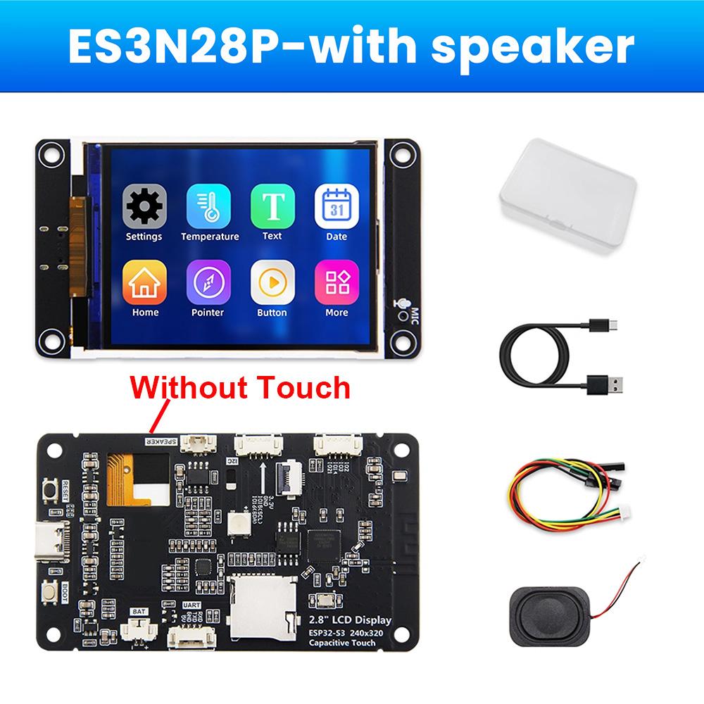 ESP32-S3 Development Board WiFi Bluetooth Dual Core Processor AI Smart Display 2.8-Inch Touch Screen Supports Xiaozhi Type-C
ESP32-S3 Development Board WiFi Bluetooth Dual Core Processor AI Smart Display 2.8-Inch Touch Screen Supports Xiaozhi Type-C