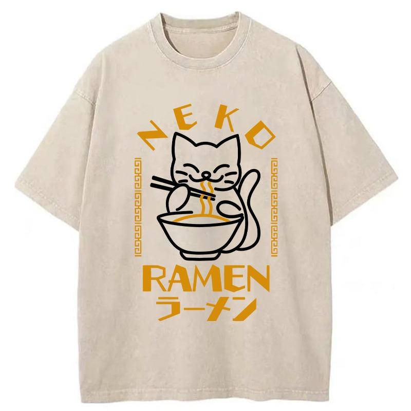 Fashion Ramen-Obsessed Cat Washed T-Shirt Oversized Summer Harajuku High Quality Cotton Tees Men s Dropped Shoulder T 3XL
Fashion Ramen-Obsessed Cat Washed T-Shirt Oversized Summer Harajuku High Quality Cotton Tees Men s Dropped Shoulder T 3XL