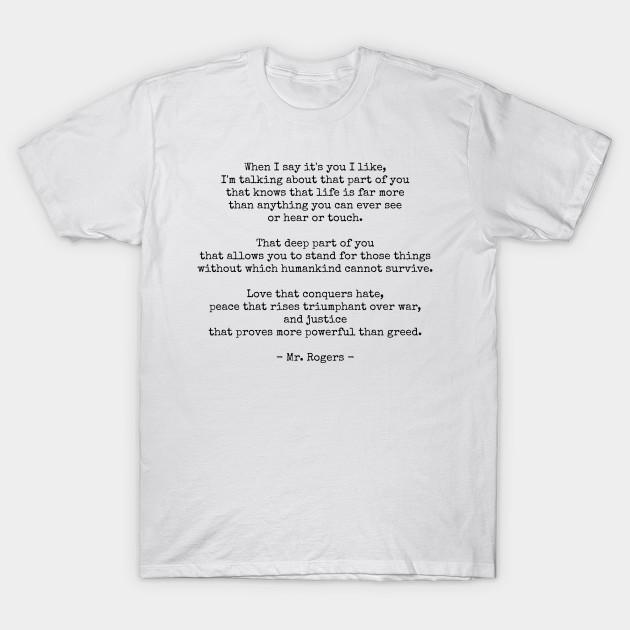 Men Black Print T-shirt It’S You I Like – Soulful Mr. Rogers Quote No-Cut Transfer Paper Print Cotton Tshirt M білий
Men Black Print T-shirt It’S You I Like – Soulful Mr. Rogers Quote No-Cut Transfer Paper Print Cotton Tshirt M білий