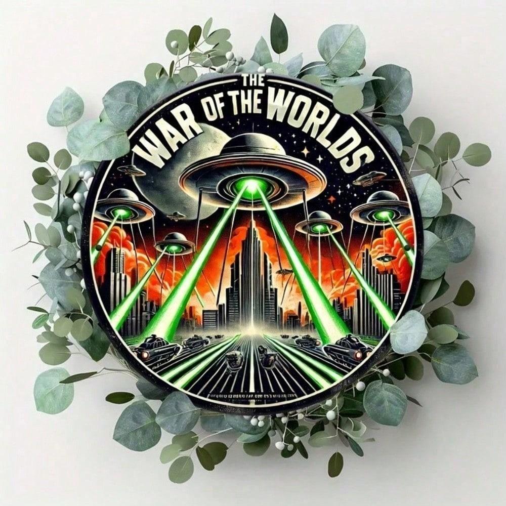 Retro Sci-Fi Tin Sign The War Of The Worlds 8x8 Inch Vintage Metal Wall Art Alien Invasion Decor Aluminum Plaque різнокольоровий
Retro Sci-Fi Tin Sign The War Of The Worlds 8x8 Inch Vintage Metal Wall Art Alien Invasion Decor Aluminum Plaque різнокольоровий