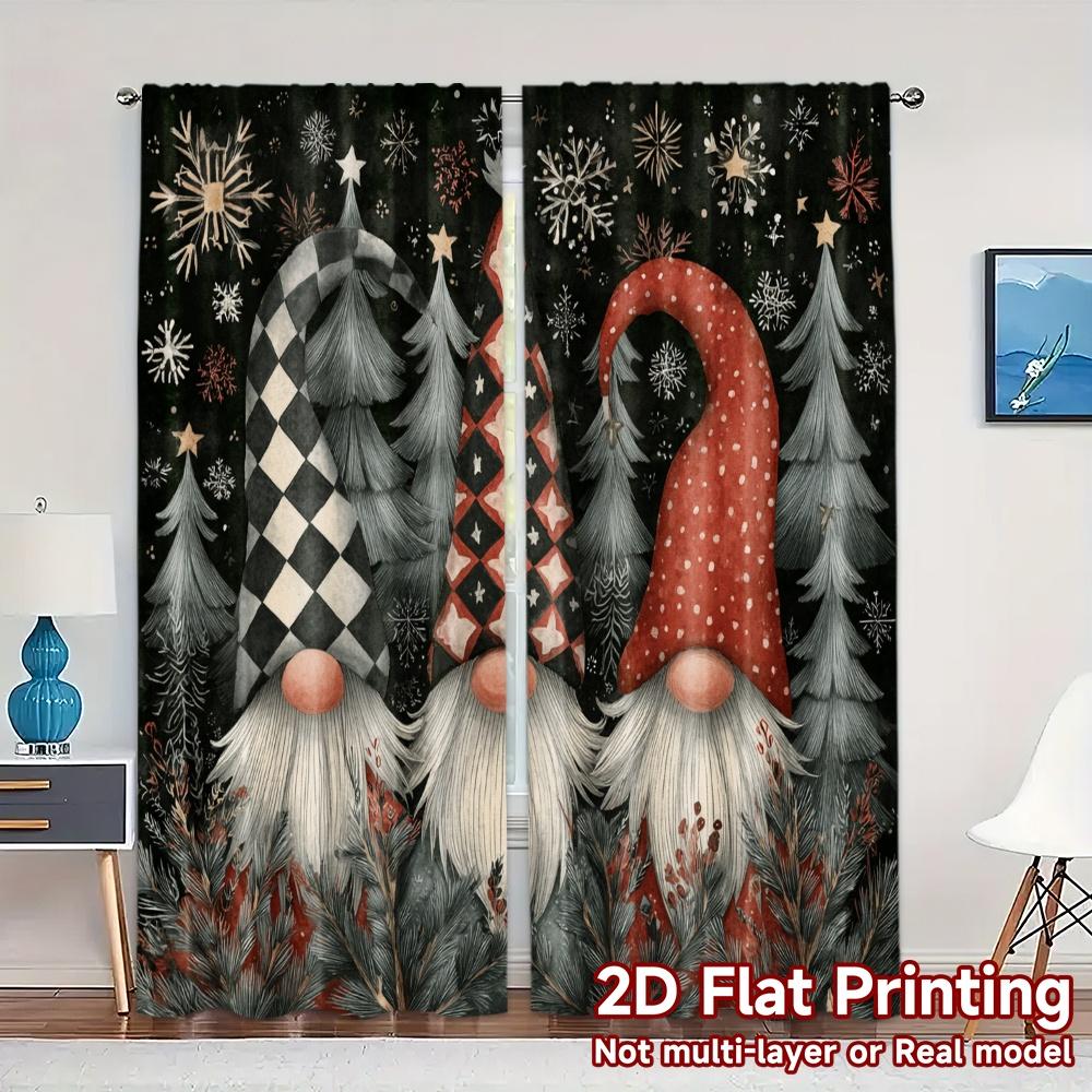 2D Flat Printing JIT 2pcs Curtains (Without Rod) Gnome Christmas Joy Print Chic Curtains Fabric Curtains Home Decor Perfect for 100*130 Grommet Top 1pcs
2D Flat Printing JIT 2pcs Curtains (Without Rod) Gnome Christmas Joy Print Chic Curtains Fabric Curtains Home Decor Perfect for 100*130 Grommet Top 1pcs
