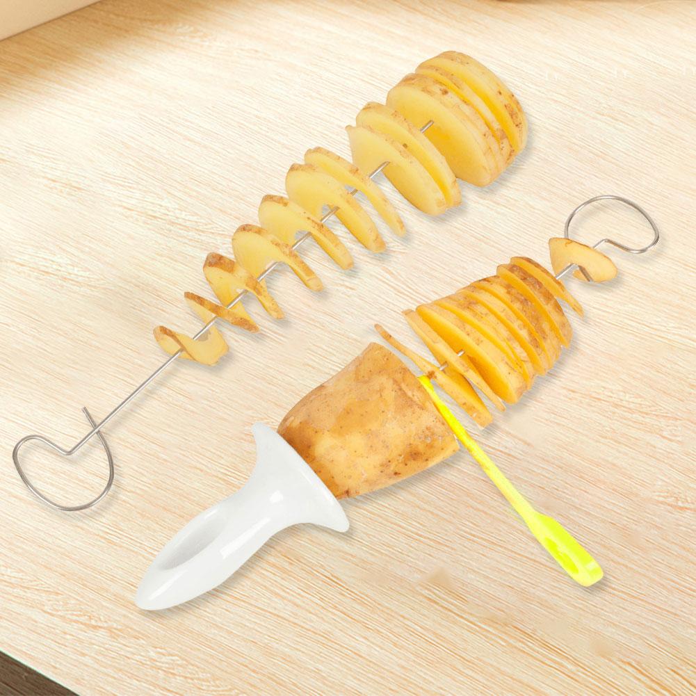 Tornado Potato Slicer with 4 Stainless Steel Sticks Spiralizer Chips Maker Reusable Potato Twister Kitchen Accessories China Mainland
Tornado Potato Slicer with 4 Stainless Steel Sticks Spiralizer Chips Maker Reusable Potato Twister Kitchen Accessories China Mainland