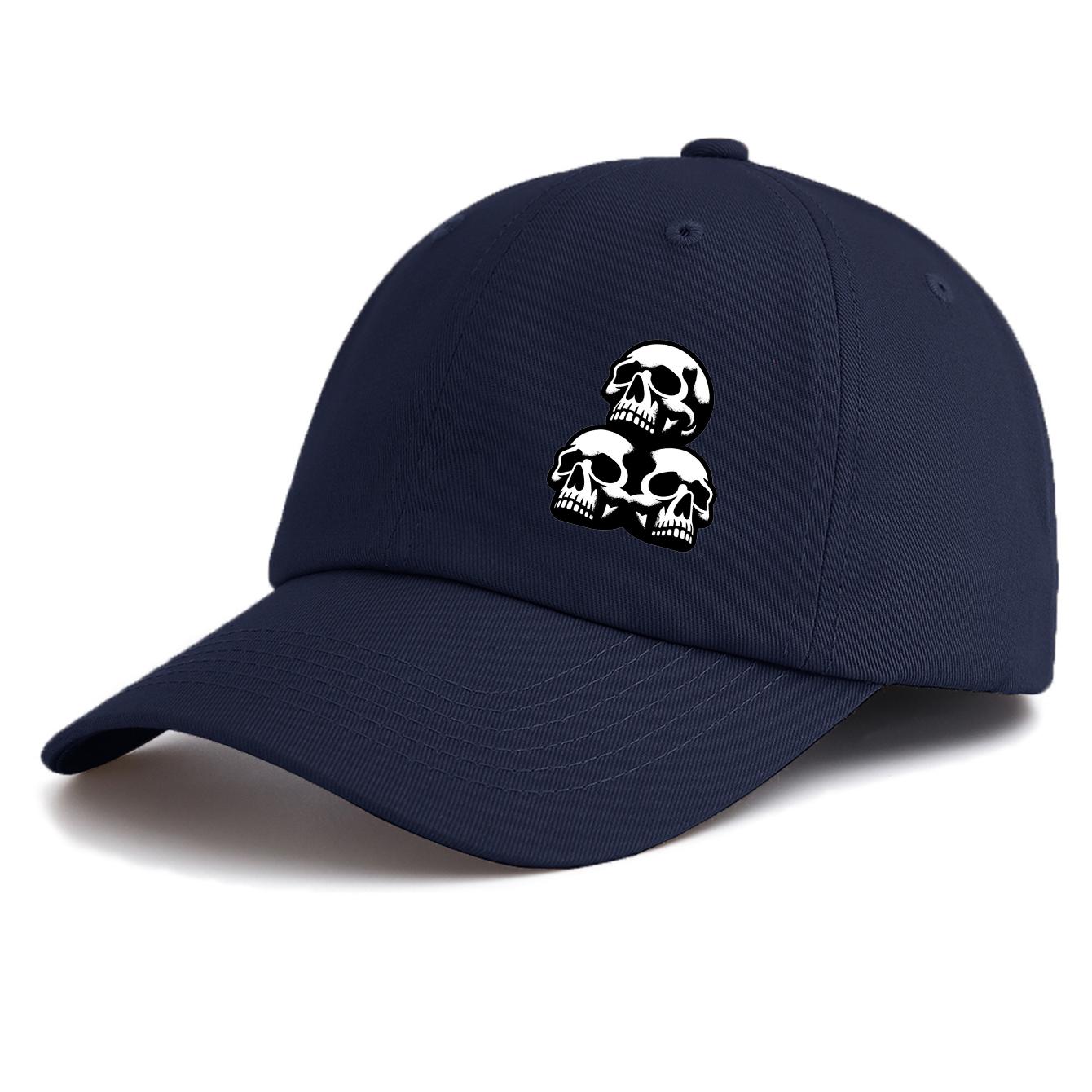 1pc Skull Print Baseball Cap for Adults, Minimalist Retro Style Casual Soft Adjustable Dad Hat, Perfect As Gift темно-синього кольору
1pc Skull Print Baseball Cap for Adults, Minimalist Retro Style Casual Soft Adjustable Dad Hat, Perfect As Gift темно-синього кольору