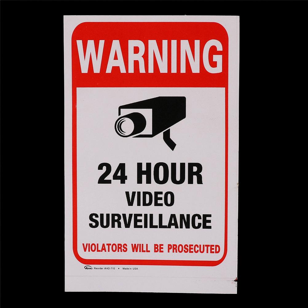 5Pcs 24H CCTV Video Camera System Security Warning Sign Sticker Surveillance Monitor Alarm Cameras Wall Sticker Decal
5Pcs 24H CCTV Video Camera System Security Warning Sign Sticker Surveillance Monitor Alarm Cameras Wall Sticker Decal