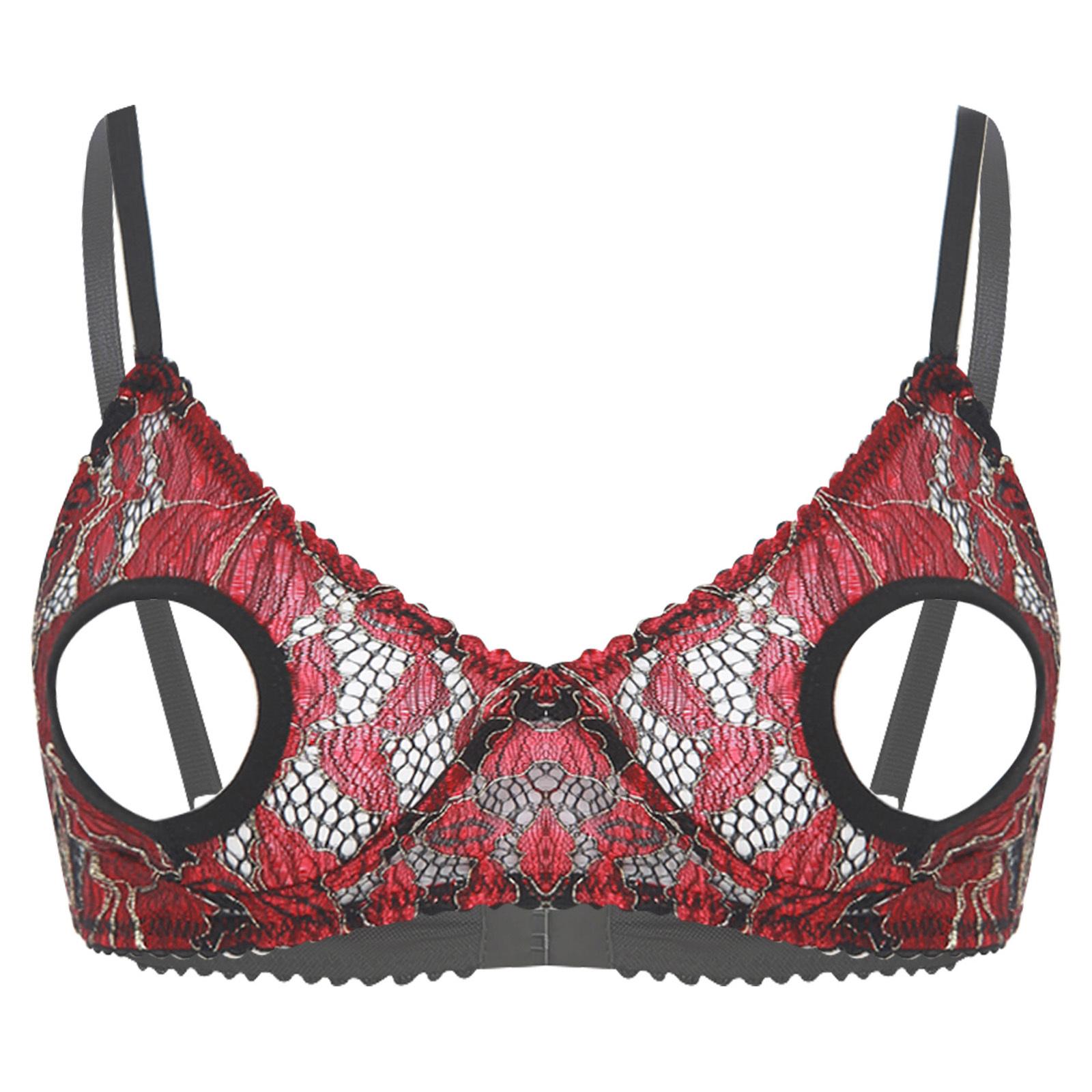 Женские топы-бра с вырезами для сосков, пуш-ап, с открытой грудью, на косточках, бюстгальтер, топ с открытыми сосками, для ролевых игр, рейв-клубная одежда XL красный/чёрный
Женские топы-бра с вырезами для сосков, пуш-ап, с открытой грудью, на косточках, бюстгальтер, топ с открытыми сосками, для ролевых игр, рейв-клубная одежда XL красный/чёрный