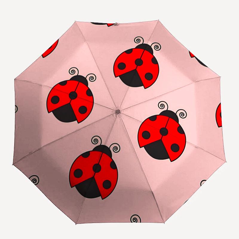 1pc Ladybug Pattern Automatic Folding Umbrella - Windproof Compact Travel Umbrella with Auto Open/Close, 8-Rib Heavy-Duty Shaft for Women/Men A017
1pc Ladybug Pattern Automatic Folding Umbrella - Windproof Compact Travel Umbrella with Auto Open/Close, 8-Rib Heavy-Duty Shaft for Women/Men A017