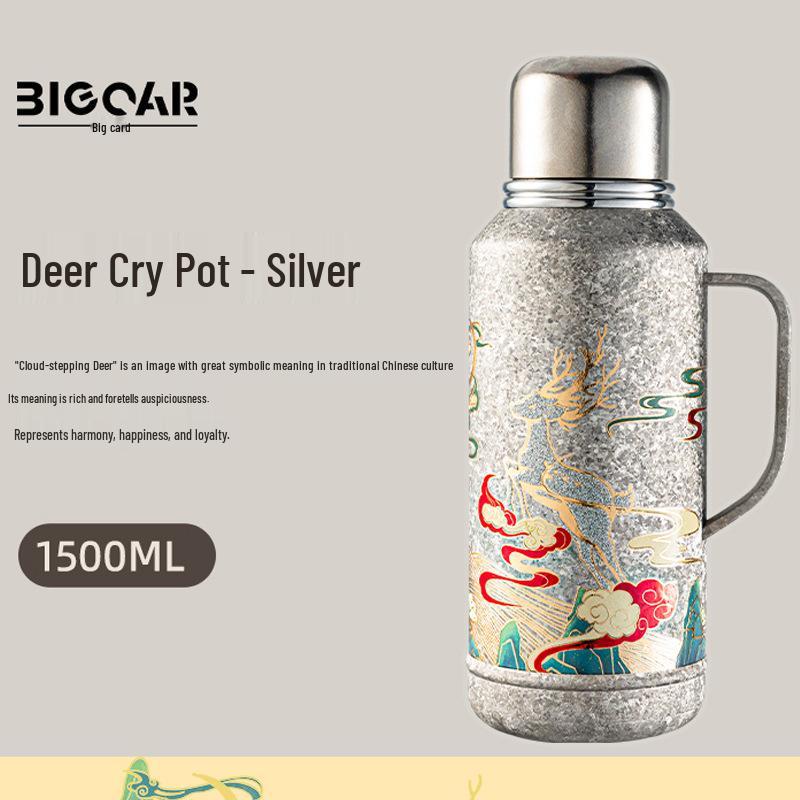 1500ml Pure Titanium Magnetic Deer Call Pot with Mechanical Temperature Display 1500ml
1500ml Pure Titanium Magnetic Deer Call Pot with Mechanical Temperature Display 1500ml
