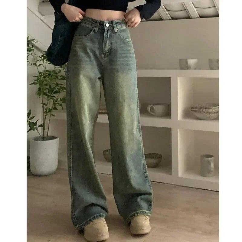 Модные свободные широкие брюки с высокой талией, свободные прямые джинсовые джинсы, модные женские уличные стильные брюки 30391
Модные свободные широкие брюки с высокой талией, свободные прямые джинсовые джинсы, модные женские уличные стильные брюки 30391