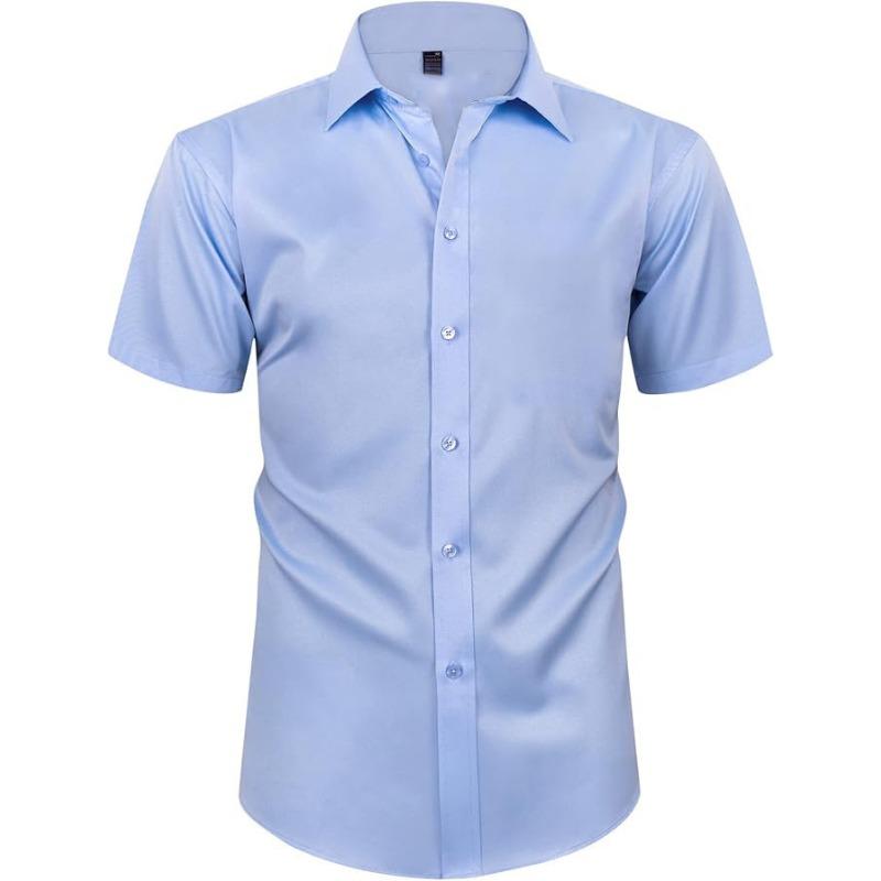 Short-Sleeve Button-Down Shirt | Breathable Fabric | Slim Fit | Casual Business Style 38 світло-синій колір
Short-Sleeve Button-Down Shirt | Breathable Fabric | Slim Fit | Casual Business Style 38 світло-синій колір