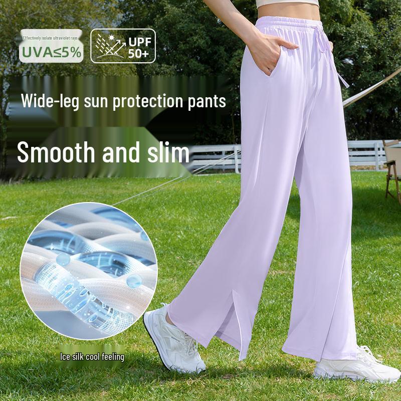 Ice Feeling Women s UV Protection Nylon Wide-Leg High Waist Elastic Sun Protection Sports Pants Small
Ice Feeling Women s UV Protection Nylon Wide-Leg High Waist Elastic Sun Protection Sports Pants Small